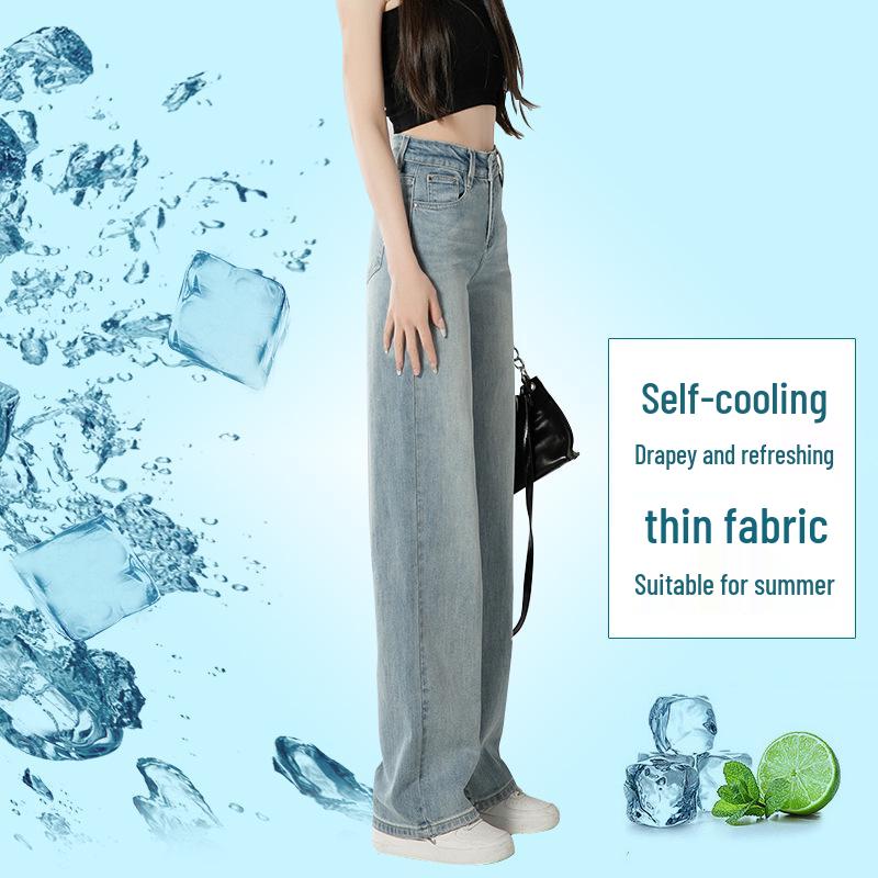 

Women s Light Wash Petite Straight-Leg Jeans - Loose Fit, Spring/Autumn 2025 Trend XL