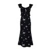 Xiaofei Sleeve Black Butterfly Suspender Dress Women's Summer French Temperament Beautiful Waist Length