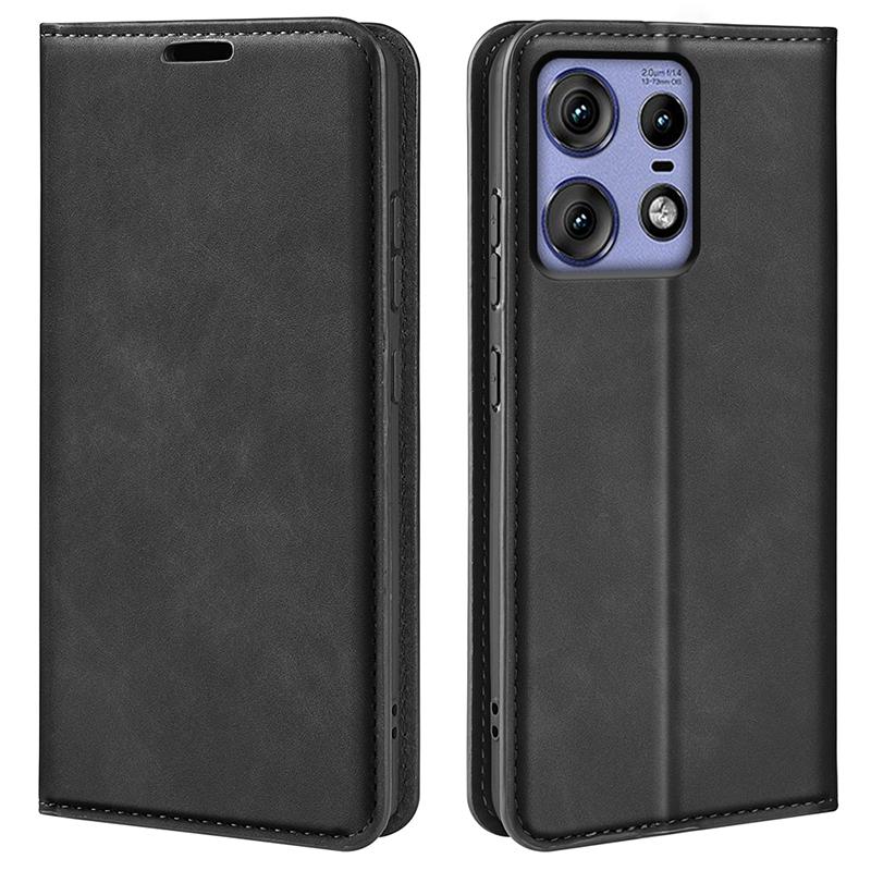 For Motorola Edge 50 Pro 5G Case Wallet Card Holder Skin-Friendly Leather Mobile Phone Cover