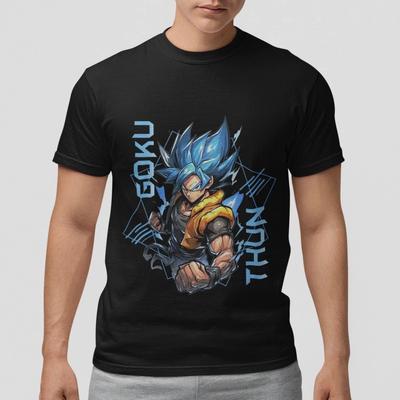 Dragon Ball Anime T Shirt, Songoku, Super Saiyan Blue Anime Graphic  Lot