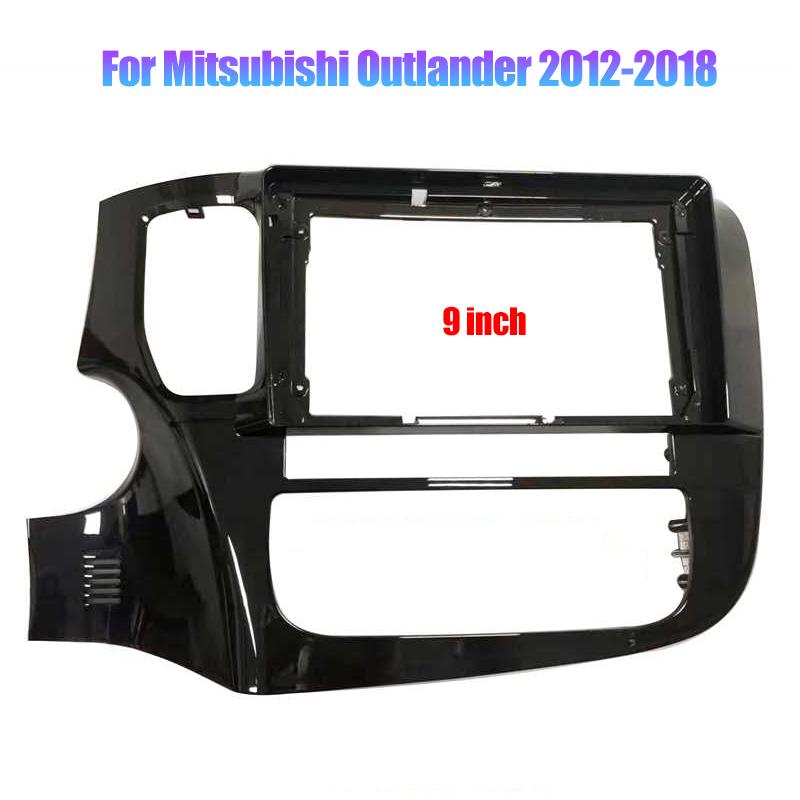 9/10.1 inch 2 Din Car Stereo Radio Fascia Panel For Mitsubishi Outlander 2012-2020 2021 Audio Frame Cover Trim Kit Face Bezel 9 inch LHD Frame A