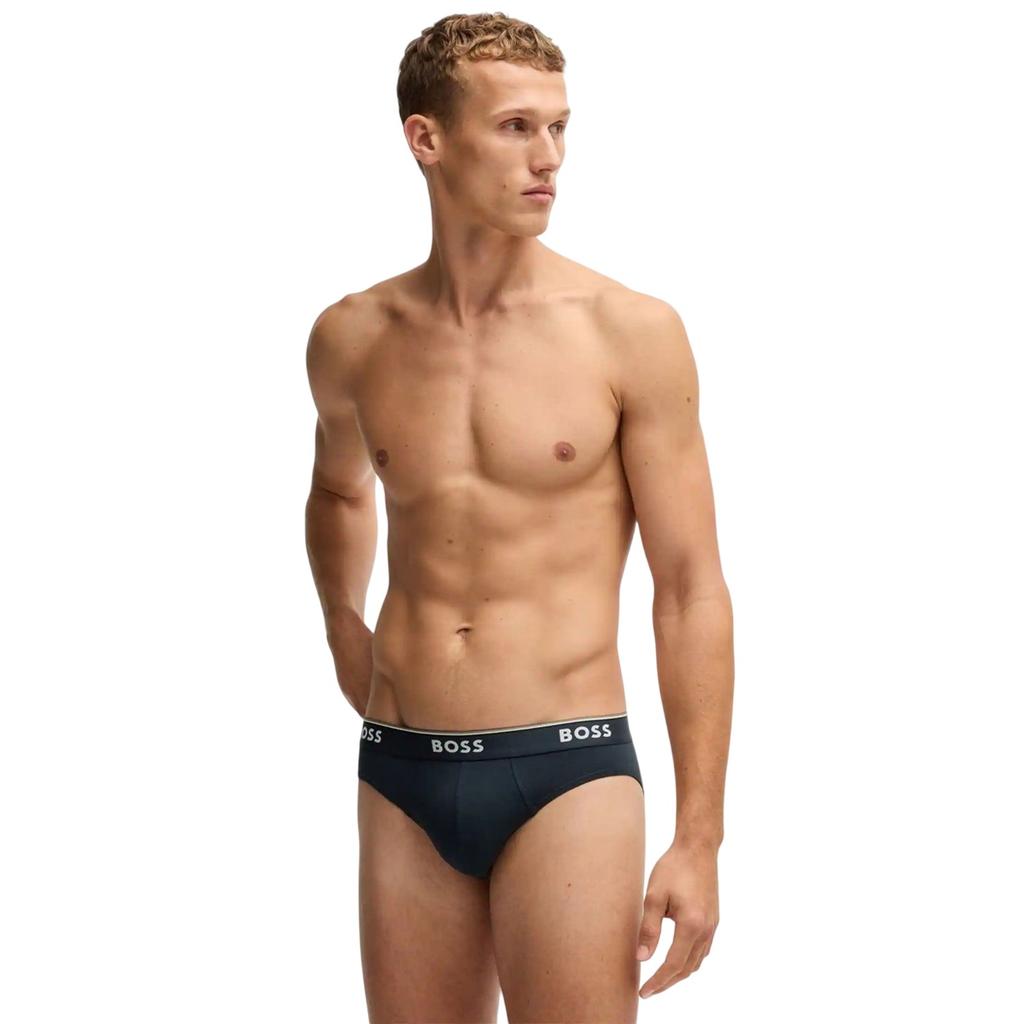 BOSS Mens Power Stretch Briefs (Pack of 3)