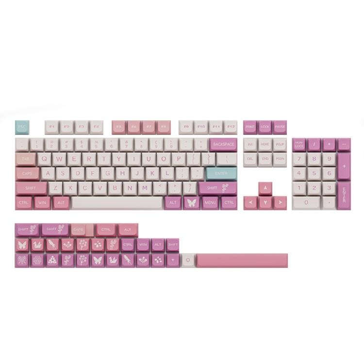 

134 клавиши DYE-SUB Колпачки для клавиш XDA Pink Sunset Для механической клавиатуры Колпачки для клавиш 1