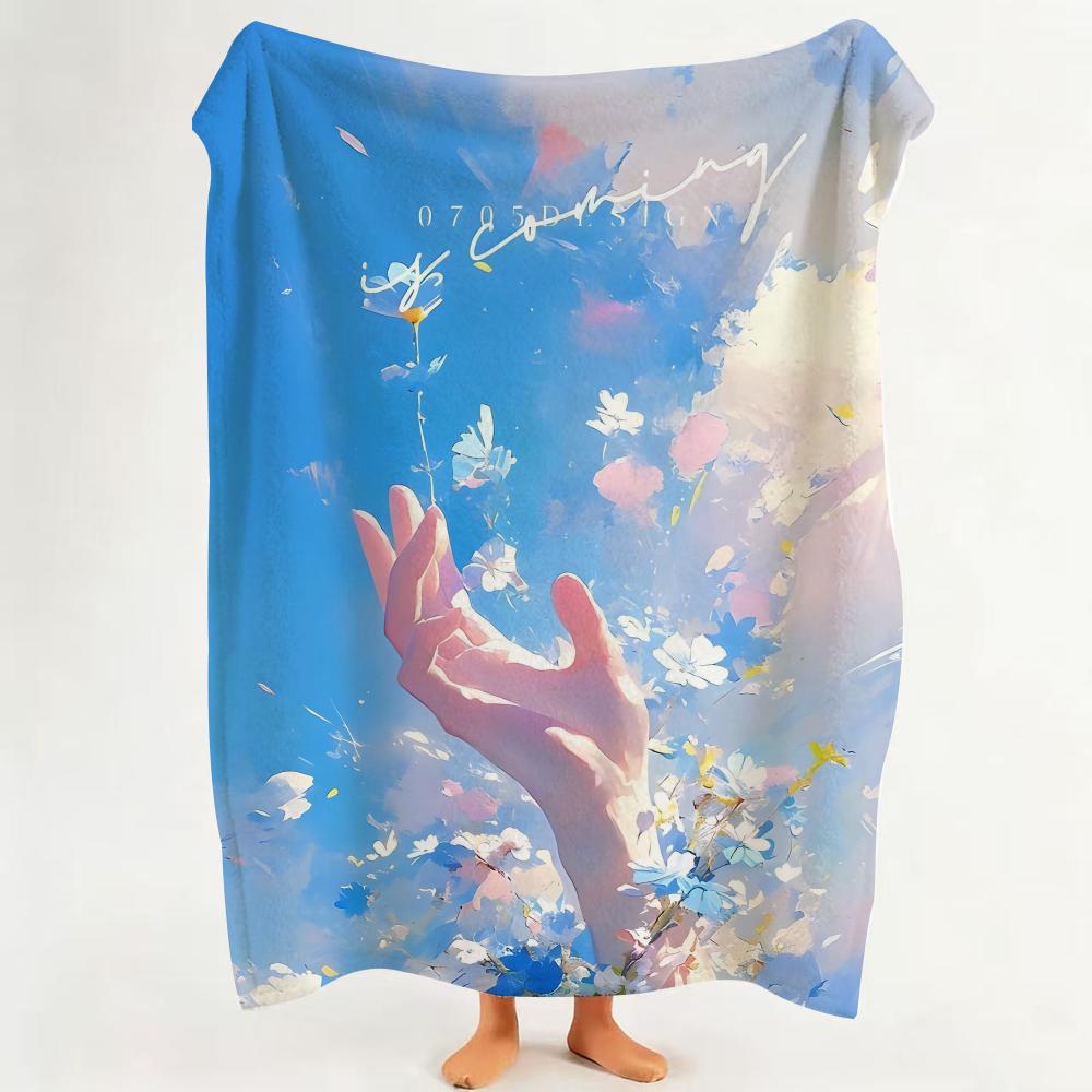 Art A Artistic Throw Flannel Throw Blanket Suitable for Sofa Living Room Bedroom