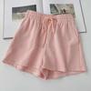 Korean-Style Women's Summer Wide-Leg Elastic Waist Shorts - Plus Size