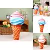 Crispy Cone Ice Cream Plush Doll Adorable Stuffed Toy For Kids Short Plush Material Customizable Design