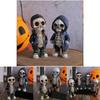 Unique Resin Skeleton Figurine In Versatile Colors For Halloween And Christmas Decor