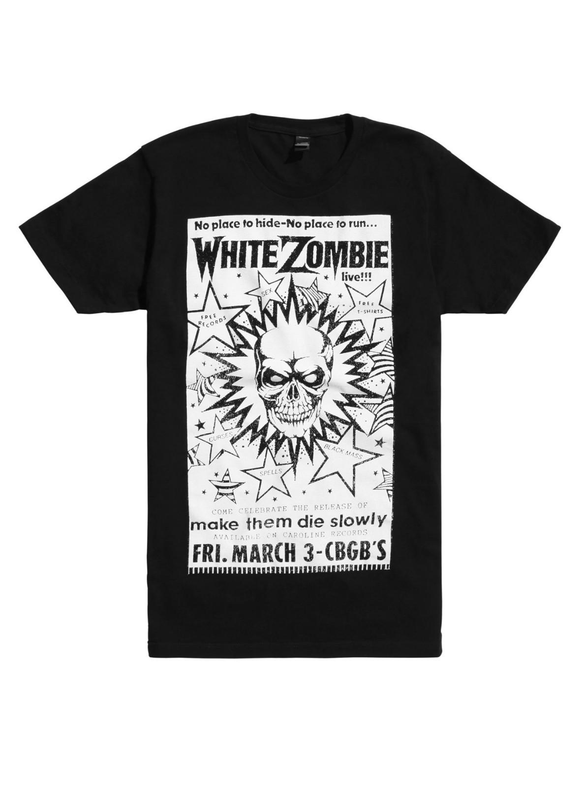 White Zombie Flyer T-Shirt, Medium S
