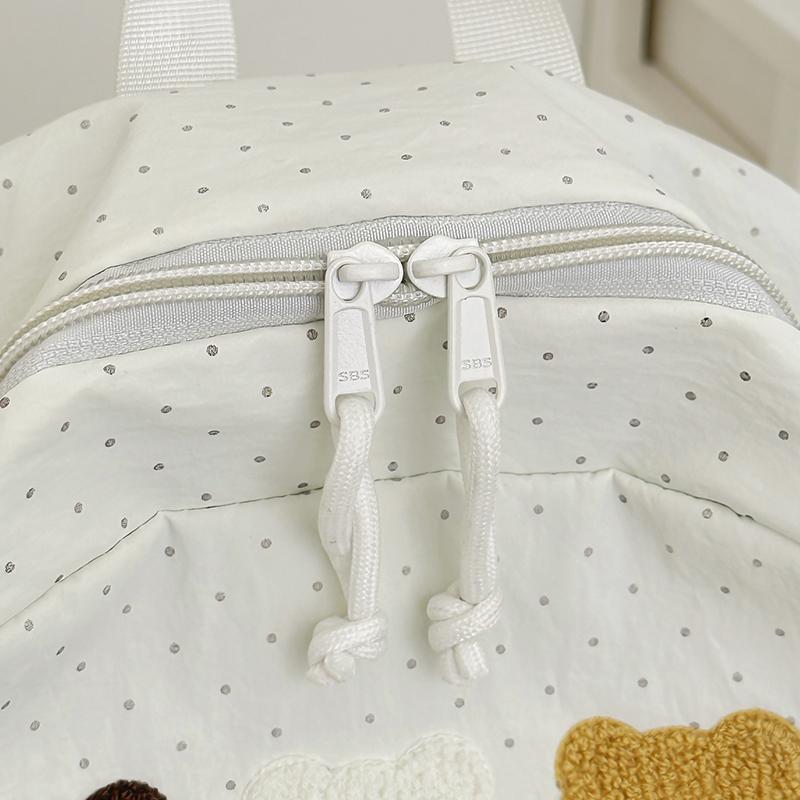 Bear Pattern Large Capacity Student Schoolbag Women's Backpack