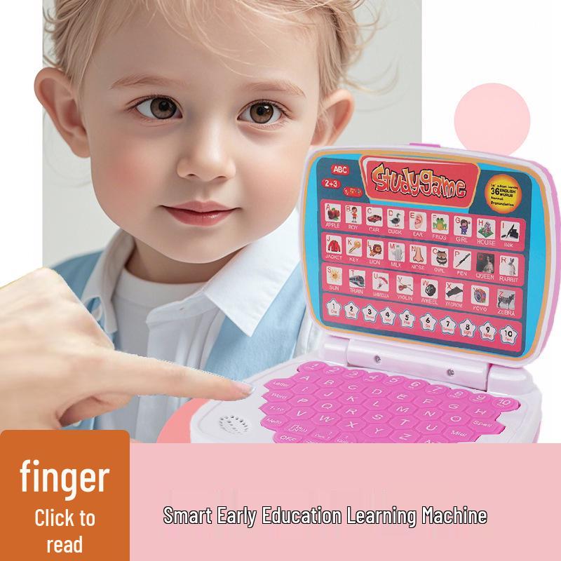 Mini Simulated Laptop Early Education Toy with LED Display and Music