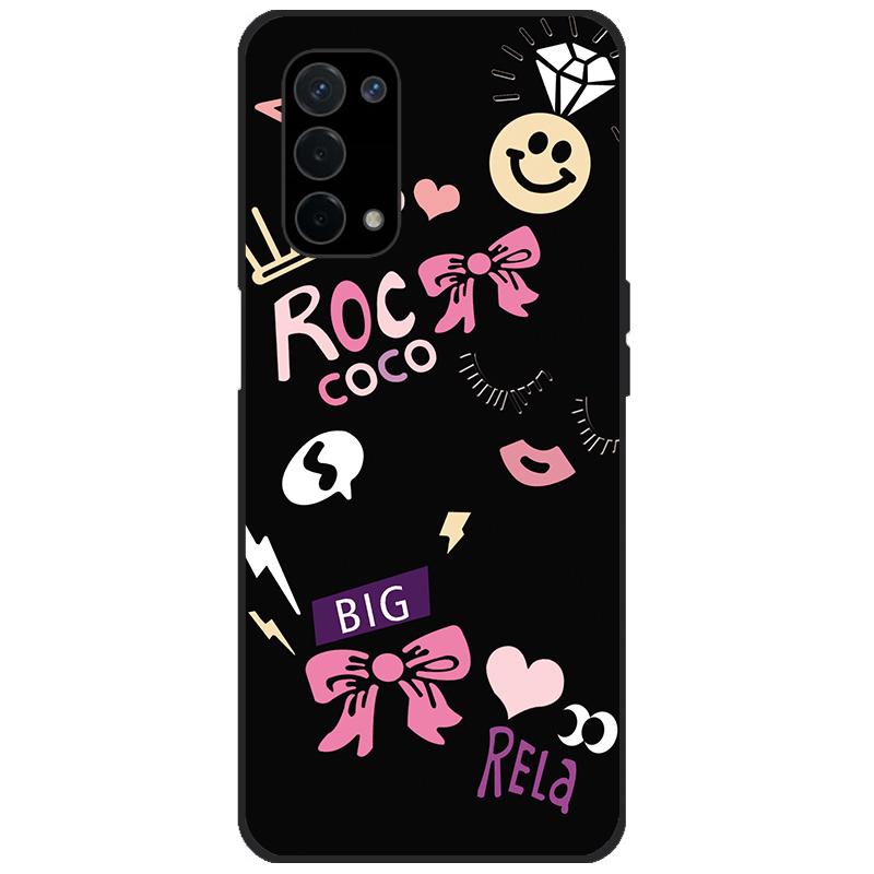 Phone Cases For Oppo A54 A74 A93 A93s 5G Case Silicone Soft TPU Protective Back Cover For Oppo A74 4G Case Cute Cat Bag Bumper