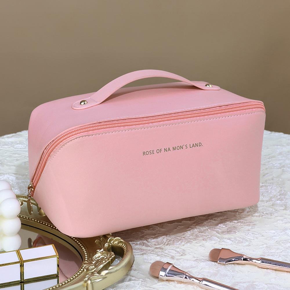 1PC,Multi-layer Makeup bag,PU Premium Pillow-style bag,Travel toiletry,Thickened Storage bag,Storage pouch,Travel,Bathroom