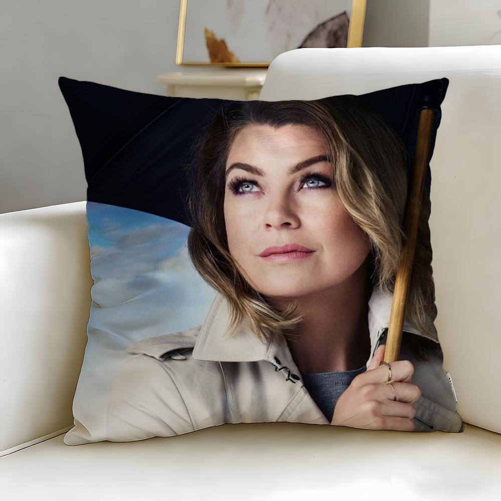 classic TV series Greys Anatomy Cushion Cover Soft EasyWash Pillow Case Versatile for Couch Bed Travel and Office
