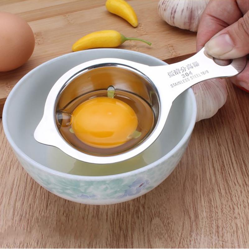 Stainless Steel Egg White Separator Tools Eggs Yolk Filter Gadgets Kitchen Accessories Separating Funnel Spoon Egg Divider Tool