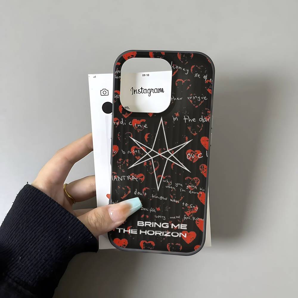 B-Bring M-Me The B-BMTH H-Horizon Phone Case For IPhone 17 16 15 14 13 12 11 Pro Max Plus Corrugated Bumper Back Cover Shell