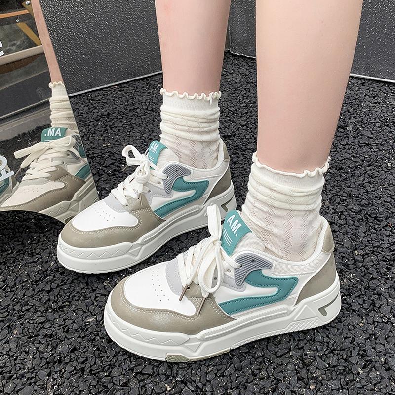 Fashion 2025 New Fashion Color Matching Casual Shoes Sports Vulcanized Shoes Fashionable Thick Sole Low-top Sneakers