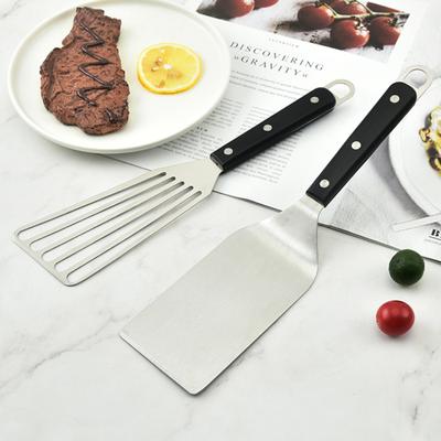 Frying Spatula Heavy Duty Comfortable Handle Heat Resistant Unbreakable Anti-impact Steak Spatula for Restaurant