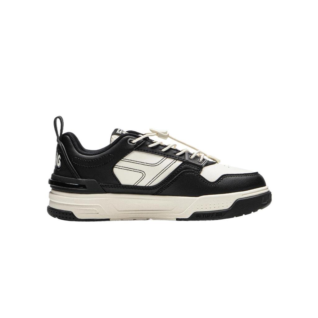 Li Ning Kids Skate 80s Sports Lifestyle Synthetic Leather Simple Versatile Comfortable Lightweight Rebound Support Low Top Casual Shoes YKCU124-11
