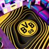 Borussia Dortmund Print Rug, Washable Floor Carpet, For Entryway Dorm Laundry Room Office Study, Home Decor Birthday Christmas Gift
