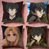 Neue The Rising of the Shield Hero Kissenbezug Premium Hautfreundlicher Kissenbezug Mehrzweck für Zuhause Büro Reisen