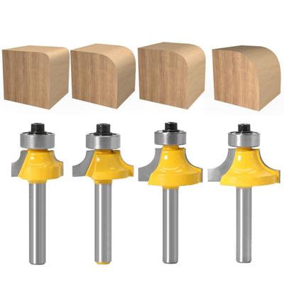 Fraise à défoncer en carbure avec roulement d'angle, pour sculpture sur bois, outils de travail du bois