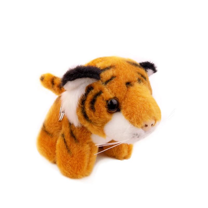 Entzückender Plüschtiger Schlüsselanhänger Spielzeug Perfekt Für Kinder Gemütliches Weißer Tiger Geschenk Mit Silbernem Clip
