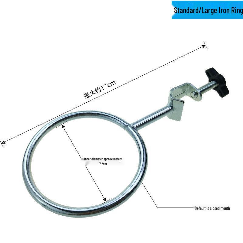 Large Iron Stand with Accessories: Thickened Square Base for Laboratory Use