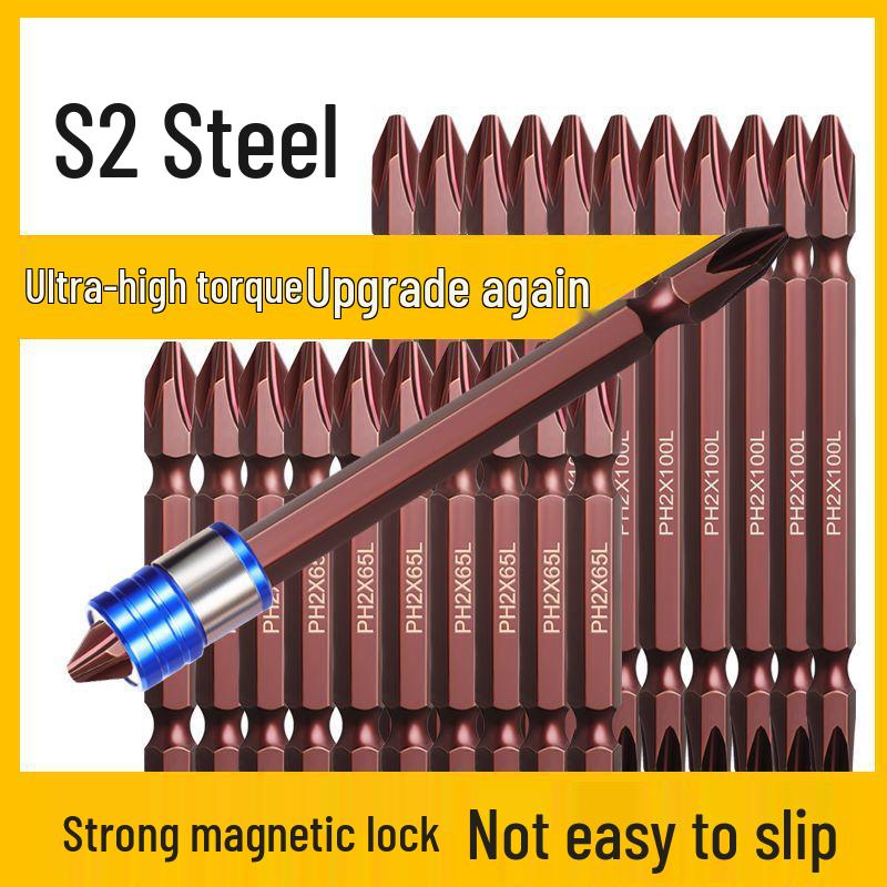 Magnetic Phillips Electric Screwdriver Bit Set with Extended Heads