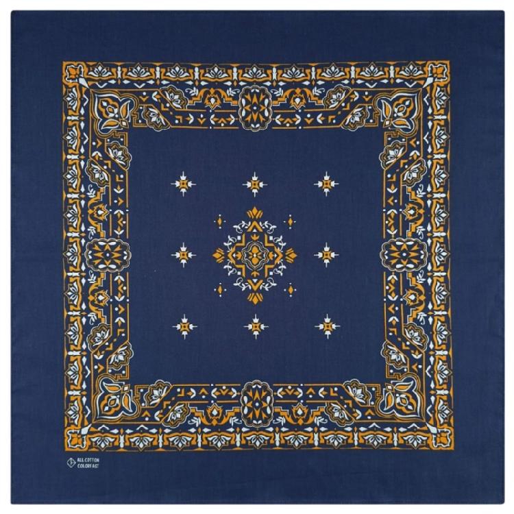 Cotton Bandanas Hiphop Neck Scarf Western Printing Headscarf Women Music Festival Headwrap Dancing Party Dress Up Scarf