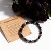 Festive Gifts Black Onyx Hematite Red Gold Flake Glass Beaded Bracelet Minimalist Fashion Jewelry For Men Women Daily Wear Gift