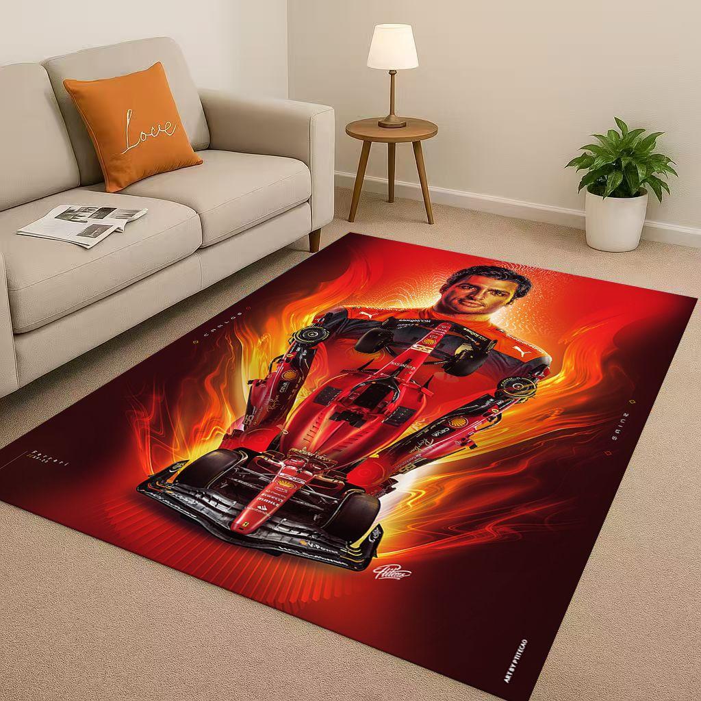 27 Style Racing Car Racer Driver Star Living Room Non-Slip Area Rug Carpet for Bedroom Playroom Sofa,Home Decor Doormat Kids