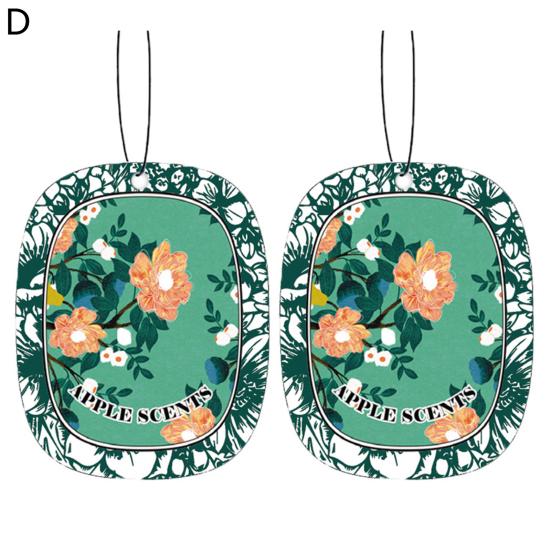 2Pcs Car Perfume Interior Decor Portable Protection Fragrant Fine Workmanship Eliminate Odors Paper Car Air Freshener Incense Chip