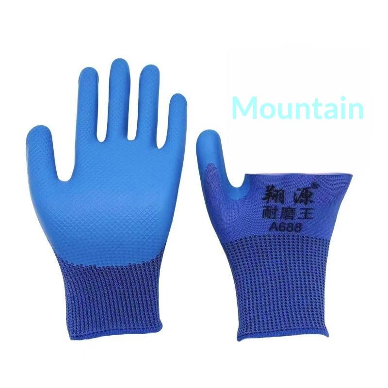 1 Pairs Nitrile Coated Work Gloves Non-Slip Knit Safety Protective Gloves Industrial Labor Building Construction Work Gloves