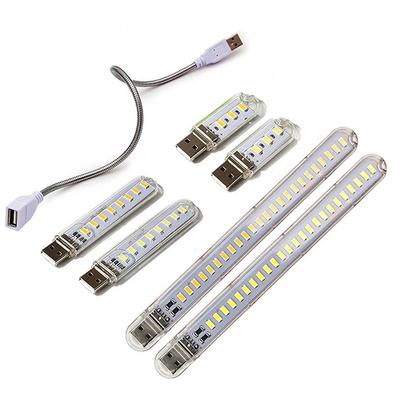 Mini luci da libro USB, lampade LED USB portatili, DC 5V, lampada da lettura ultra luminosa per power bank, campeggio, PC, laptop, luci notturne USB