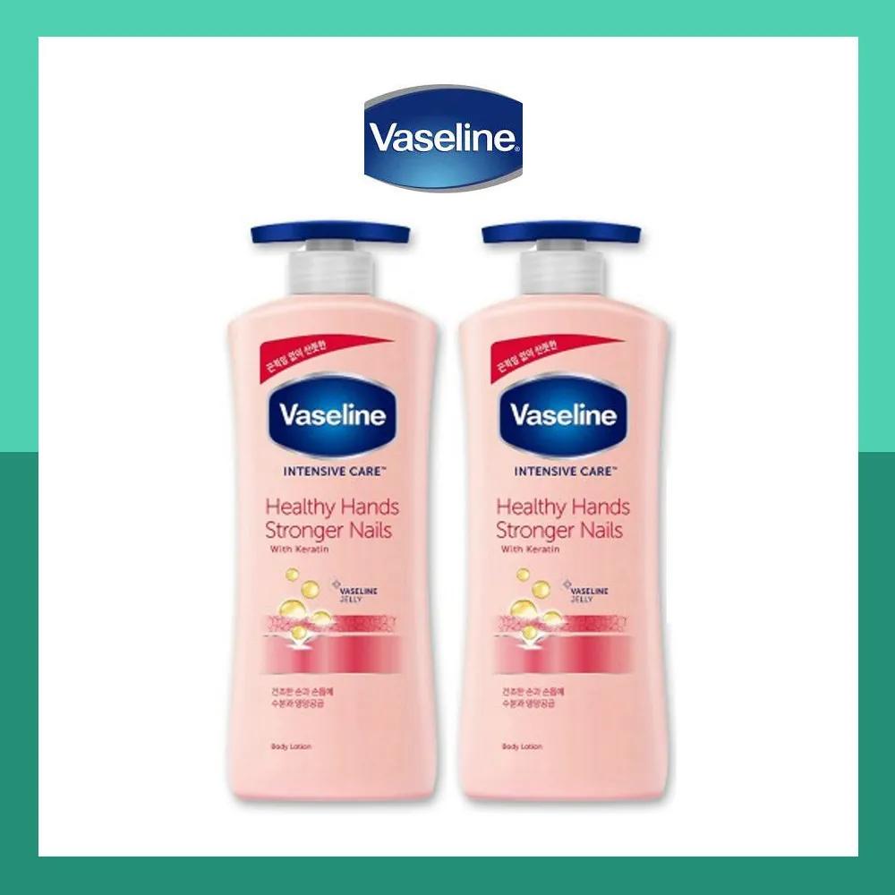 

(2 items) Vaseline Intensive Care Body Lotion Healthy Hands & Stronger Nail Lotion 600ml