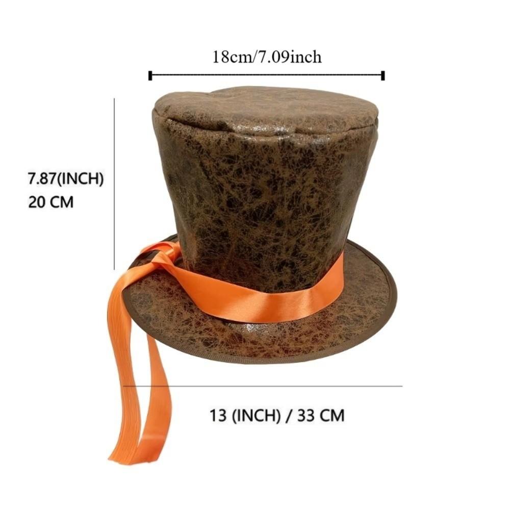 Oversized Festival Party Hats Vintage Headwear Lincoln Tall Hats Gentleman Costume Additions Jazz Hats Halloween Festival
