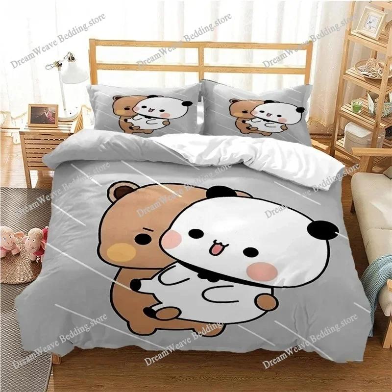 Home Textile Cartoons Bubu Dudu Cover Duvet Cover Pillow Case Boy Girl Polyester Bedding Set King Queen Twin Size Luxury Gift963