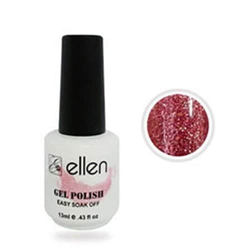 

ellen gel polish BM 052 peach gold nail art