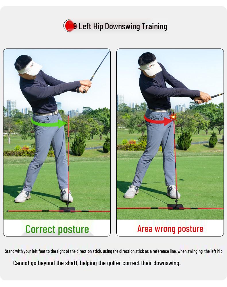 PGM Golf Swing Practice Corrector: Flat Swing Angle & Posture Trainer