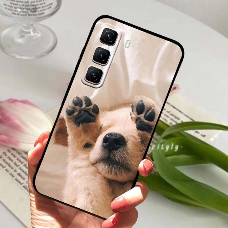Per Infinix Hot 50 Pro 4G Custodia X6881 Carina in Silicone TPU Opaco Copri Telefono Per Infinix Hot50 Pro+ 4G Paraurti 50 Pro Plus X6880 Capa