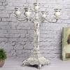 European Vintage Home Candelabra Embossed Candle Holder Dinner Table Wedding Ornaments