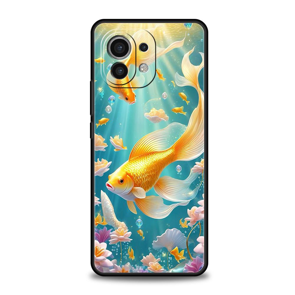 

Cartoon Fish Phone Case for Xiaomi Mi 14 13 12 11 Ultra 13T 12T Poco C51 F3 F4 F5 X3 X4 NFC M3 Pro Lite 5G Silicone Cover Capas Poco C51 C50
