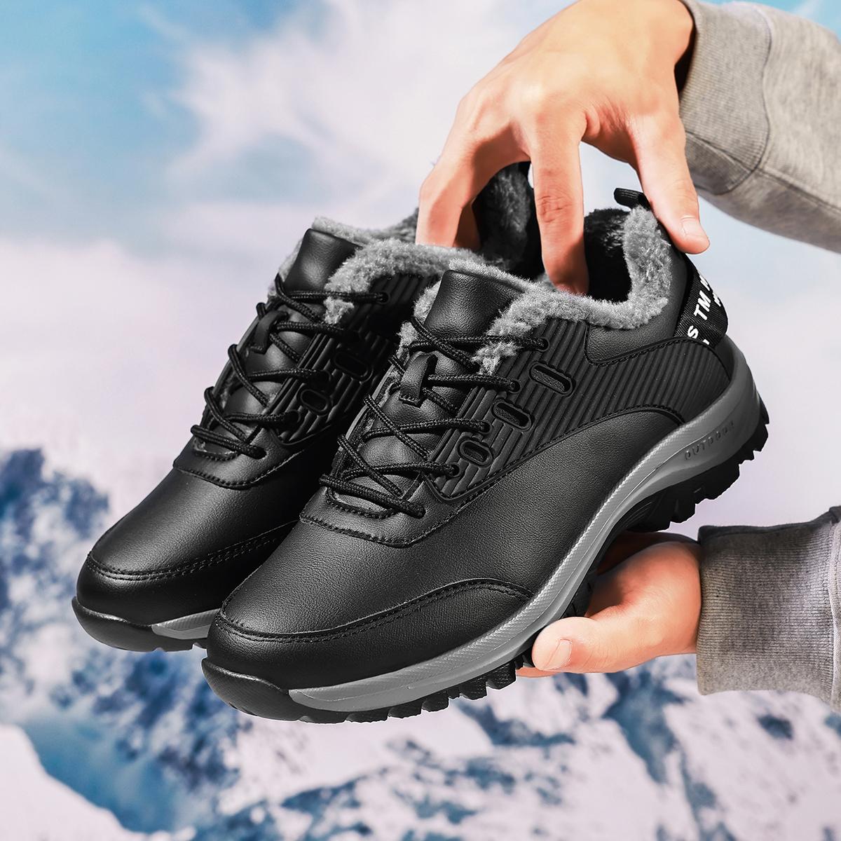 

Мама и женские зимние бархатные теплые толстые спортивные и повседневные туфли для ходьбы для среднего и пожилого возраста, противоскользящие, мягкие 36 чёрный