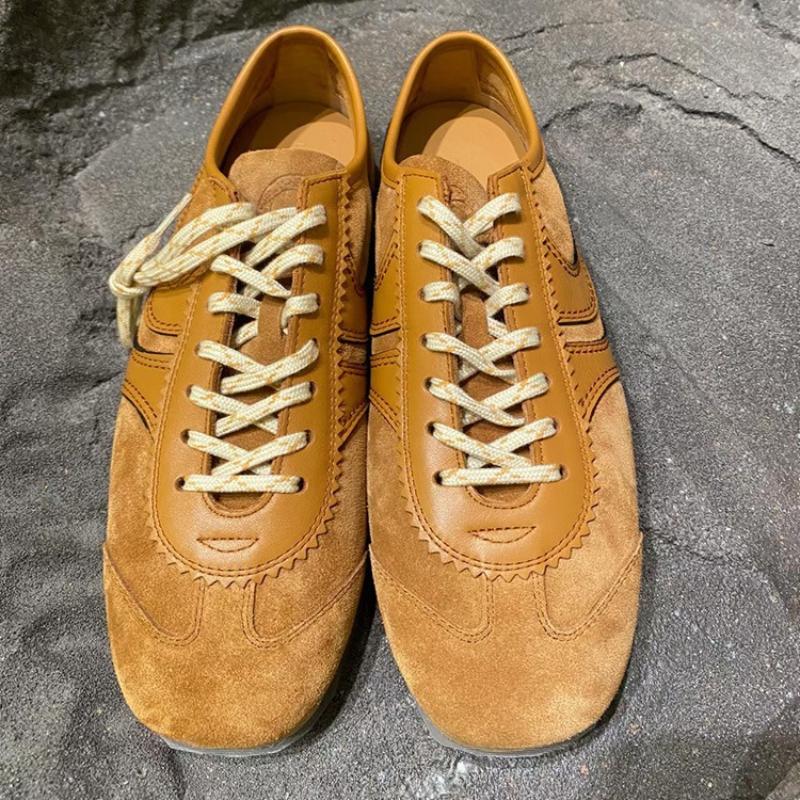 Sneakers Leather Forrest Gump Shoes Women Casual  High quality Retro Lace-up German Training Flat Shoes Women