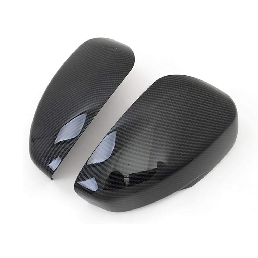 1Pair Carbon Fiber Look Rearview Mirror Cover For Mitsubishi Eclipse Cross 18-23