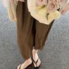 Leather version~ ro * step on shit feeling flip-flops shoes women's summer wear new minimalist casual seaside beach sandals
