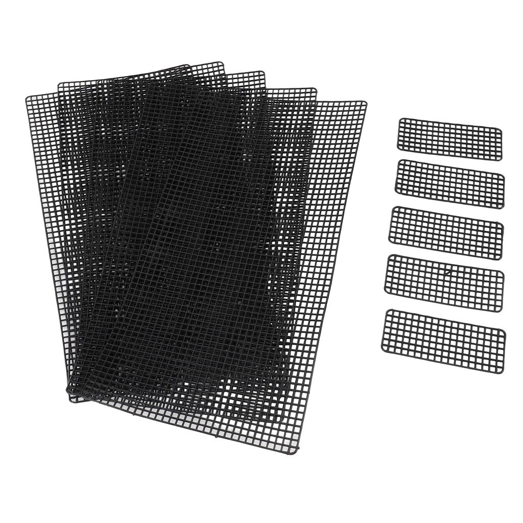 20 Stück Plastik-Netz-Leinwandblätter für Stickerei, Basteln, Häkeln, Geldbörsenherstellung, Strickhäkeln DIY