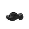 Cool Sandals Summer 2025 New Style Flip Flops Women's EVA Thick Sole Fashionable Slope Heel Height Increasing Beach