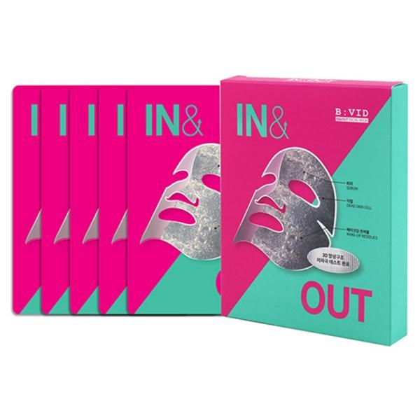 

J.Eun Vivid In-N-Out Mask Pack Sebum, 5 упаковок, 1 упаковка Популярная корейская косметика