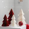 2 kusy vánoční dekorace origami vánoční stromek bytové doplňky stolní sváteční atmosféra dekorační rekvizity